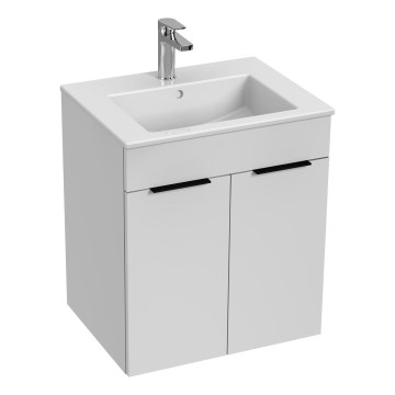 JIKA H4536111763001 - Armadietto da bagno con lavandino CUBE 60,7x55 cm bianco