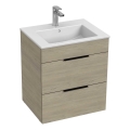 JIKA H4536121765141 - Armadietto da bagno con lavandino CUBE 60,7x55 cm cenere
