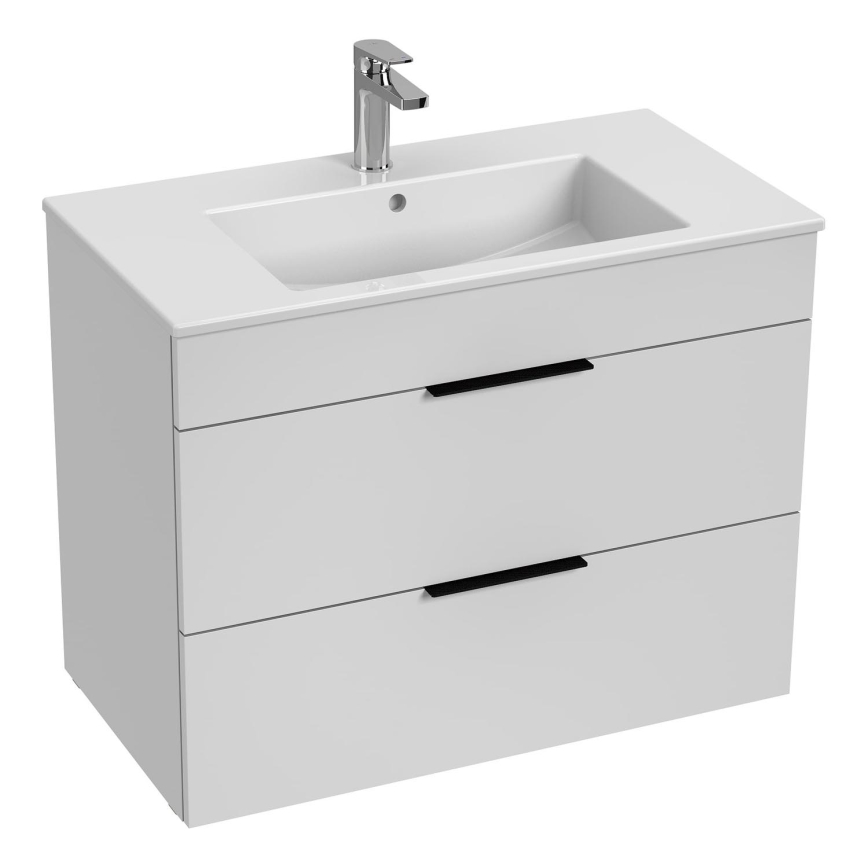 JIKA H4537621763001 - Mobile da bagno con lavabo CUBE 80 cm bianco