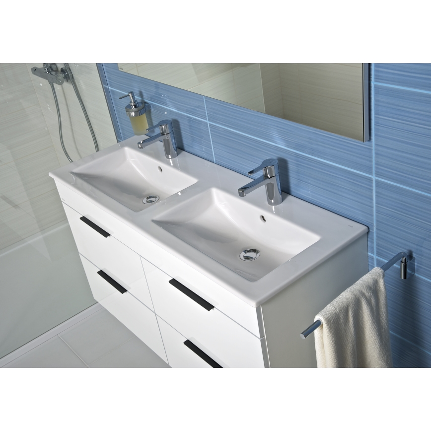 JIKA H4537621763001 - Mobile da bagno con lavabo CUBE 80 cm bianco