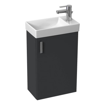 JIKA H45J5111753011 - Armadietto da bagno con lavandino PETIT 58,5x38,6 cm grigio