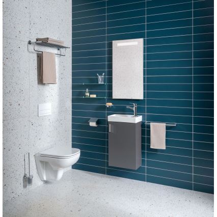 JIKA H45J5111753011 - Armadietto da bagno con lavandino PETIT 58,5x38,6 cm grigio