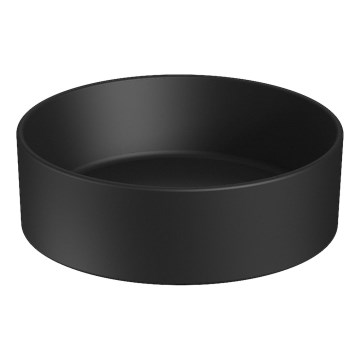 JIKA H8184207161121 - Lavabo da appoggio CUBITO diam. 40 cm ceramica/nero opaco