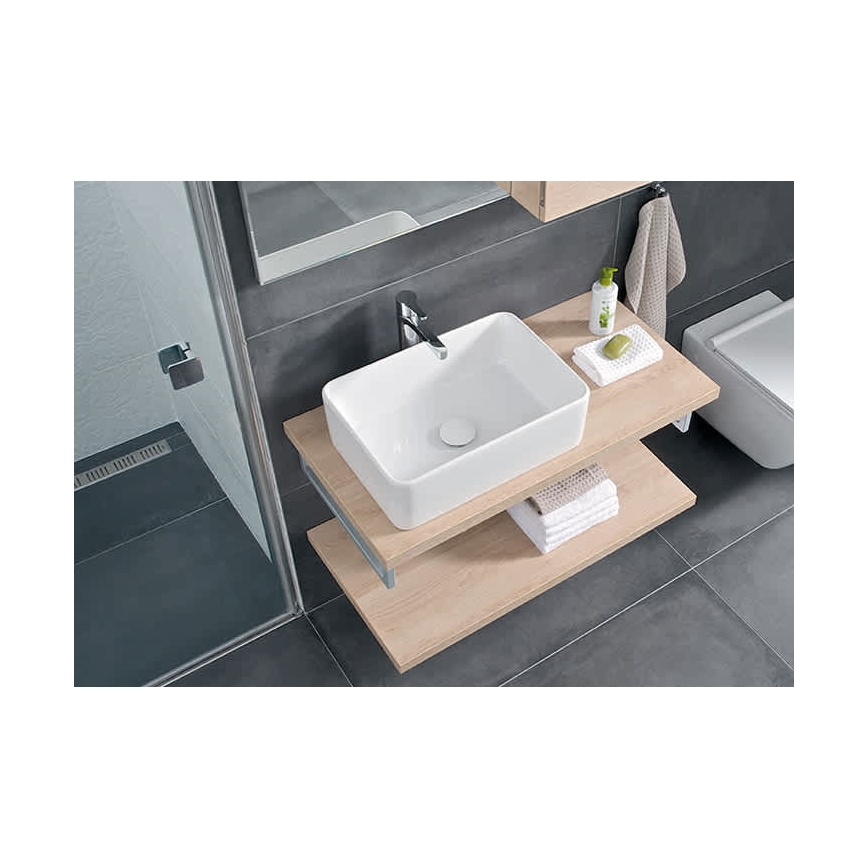JIKA H8184230001121 - Lavandino da appoggio CUBITO 50x35 cm ceramiche/bianco