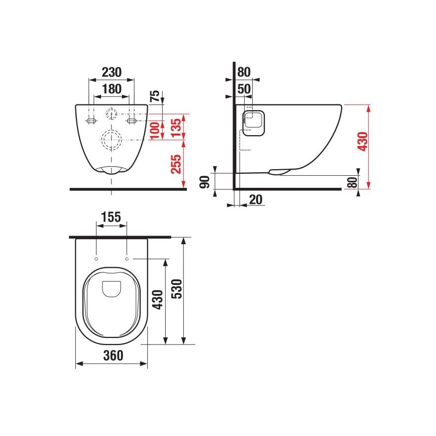JIKA H8207160000001 - WC a parete MIO ceramiche/bianco