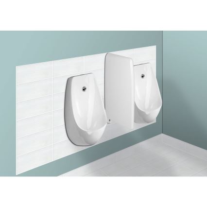 JIKA H8411010000001 - Urinale DOMINO con alimentazione posteriore, scarico posteriore in ceramica/bianco