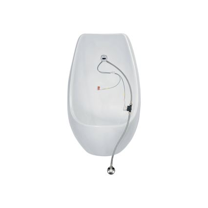 JIKA H8411010004871 - Urinale con sensore DOMINO 24V, alimentazione posteriore, scarico posteriore, ceramica/bianco