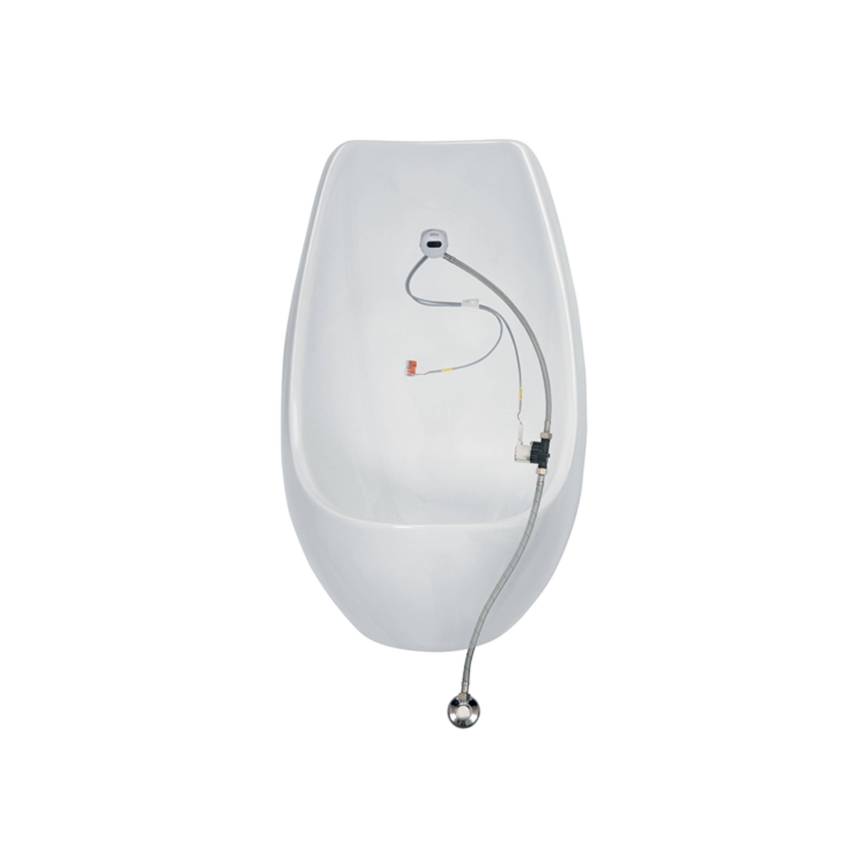 JIKA H8411010004871 - Urinale con sensore DOMINO 24V, alimentazione posteriore, scarico posteriore, ceramica/bianco