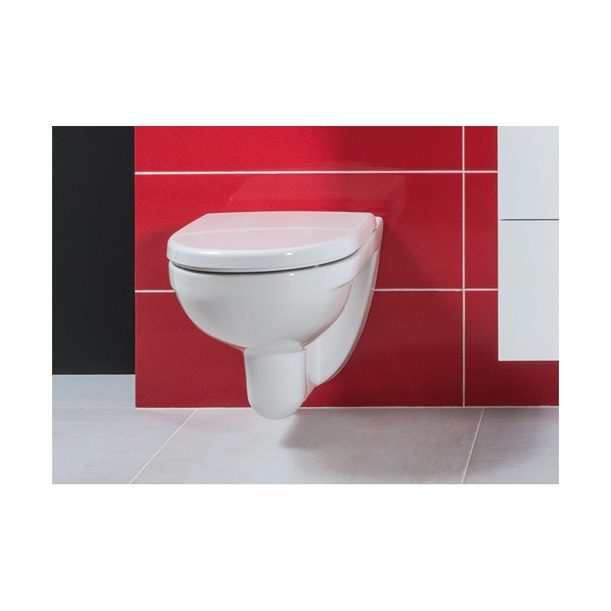 JIKA H8663810000001- Vaso sospeso LYRA in ceramica/bianco + sedile WC LYRA in Duroplast/bianco