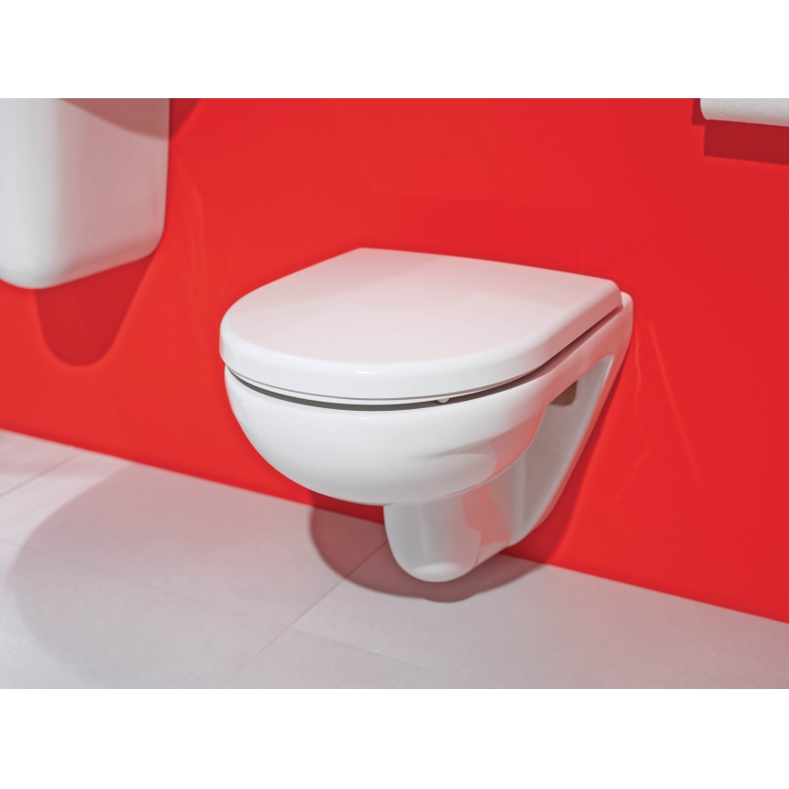 JIKA H8663810000001- Vaso sospeso LYRA in ceramica/bianco + sedile WC LYRA in Duroplast/bianco