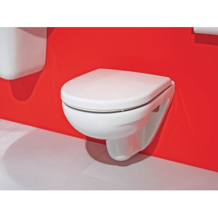 JIKA H8663850000001- WC sospeso LYRA in ceramica, bianco + sedile LYRA in duroplast, bianco