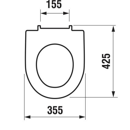 JIKA H8933843000631 - Sedile WC LYRA in Duroplast/bianco
