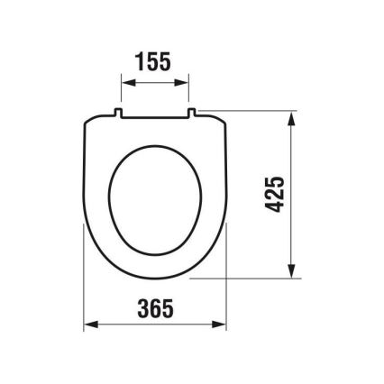 JIKA H8933870000001 - Sedile del water LYRA termoplastico/bianco