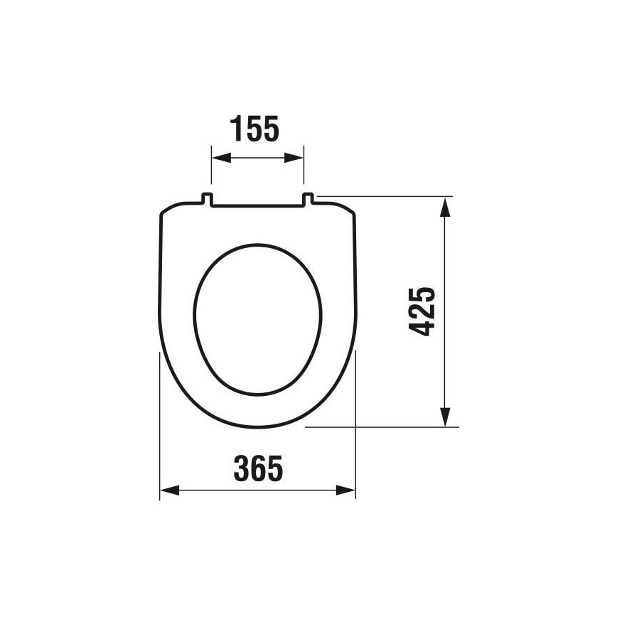 JIKA H8933870000001 - Sedile del water LYRA termoplastico/bianco
