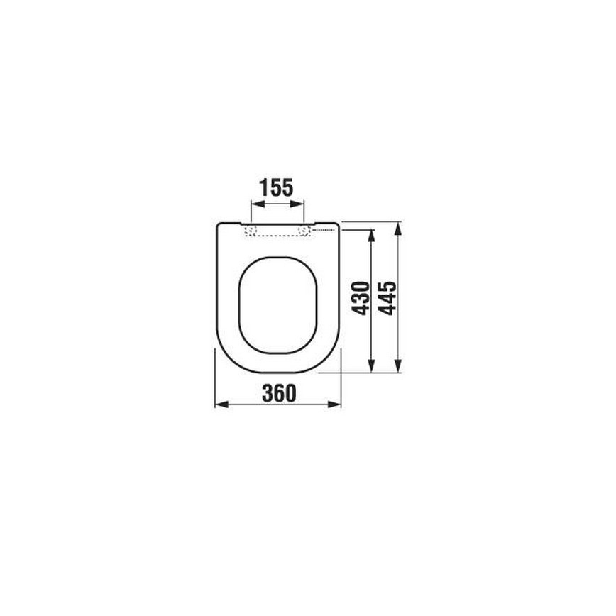 JIKA H8936103000631 - Sedile per WC DEEP duroplast/bianco