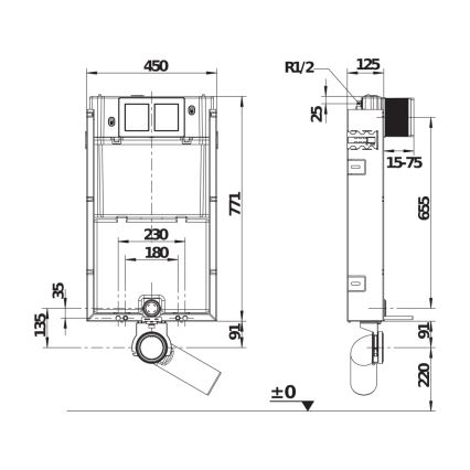 JIKA H8956510000001 - Modulo incasso per WC sospeso
