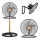 JOHNSON - Ventilatore a piantana 3 in 1 WOOD 80W/230V Ø 50 cm nero/beige
