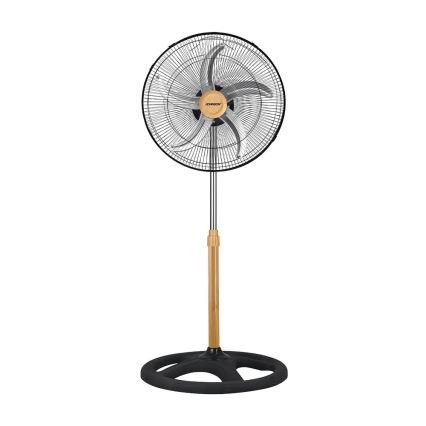 JOHNSON - Ventilatore a piantana 3 in 1 WOOD 80W/230V Ø 50 cm nero/beige