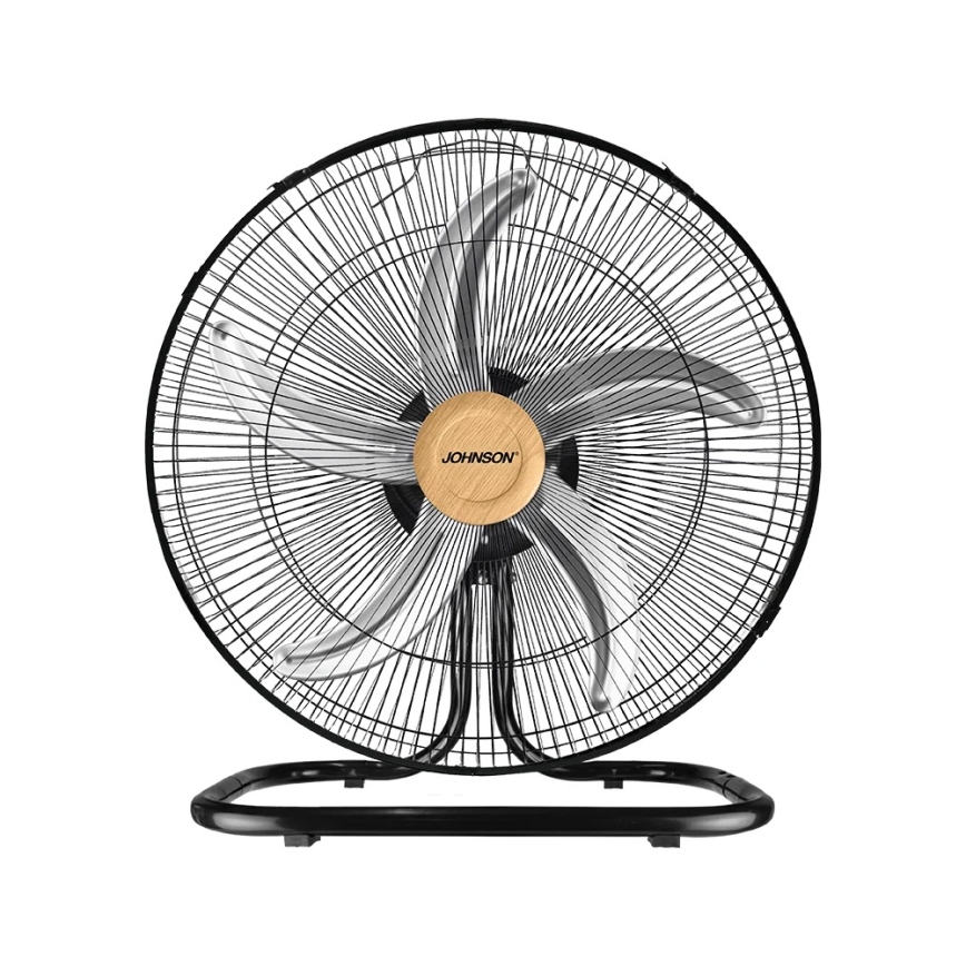 JOHNSON - Ventilatore a piantana 3 in 1 WOOD 80W/230V Ø 50 cm nero/beige