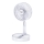 JOHNSON - Ventilatore da tavolo ricaricabile GIRAFFA 5W/3,7V 1200 mAh Ø 20 cm bianco