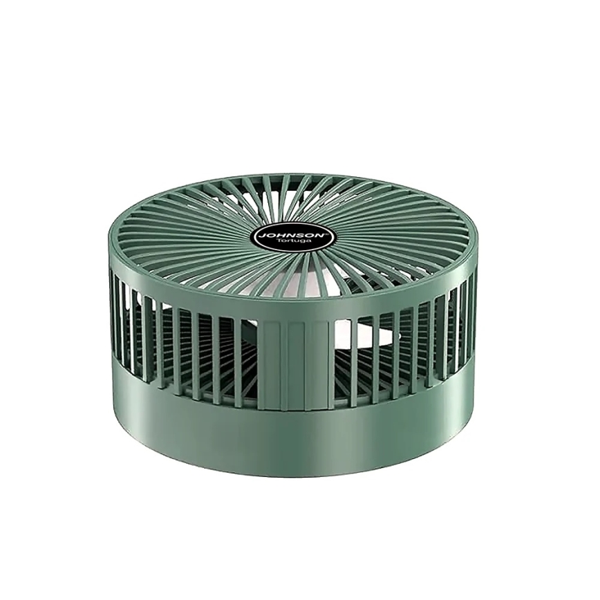 JOHNSON - Ventilatore da tavolo ricaricabile TORTUGA 5W/3,7V 1200 mAh Ø 16,5 cm verde