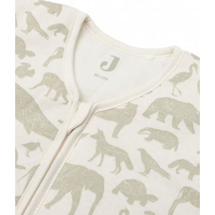 Jollein - Sacco a pelo 2in1 6-18 mesi 3 TOG Animals Olive Green