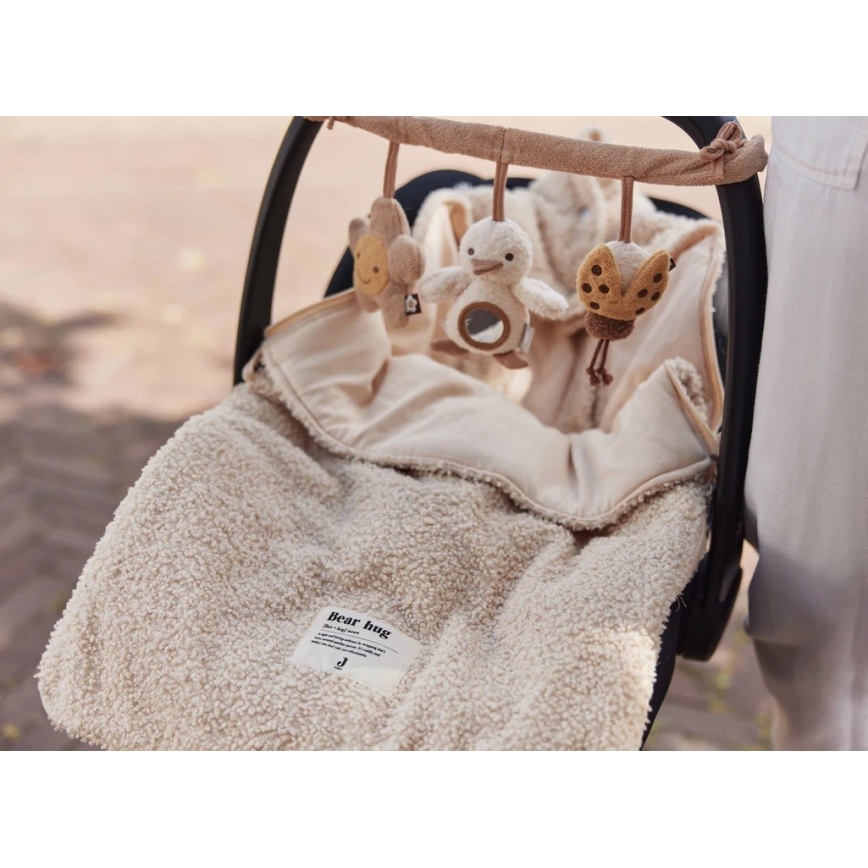 Jollein - Sacco per seggiolino auto BOUCLE 42x82 cm Boucle Naturel