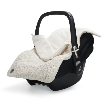 Jollein - Sacco per seggiolino auto RIVER KNIT 42x82 cm Cream White