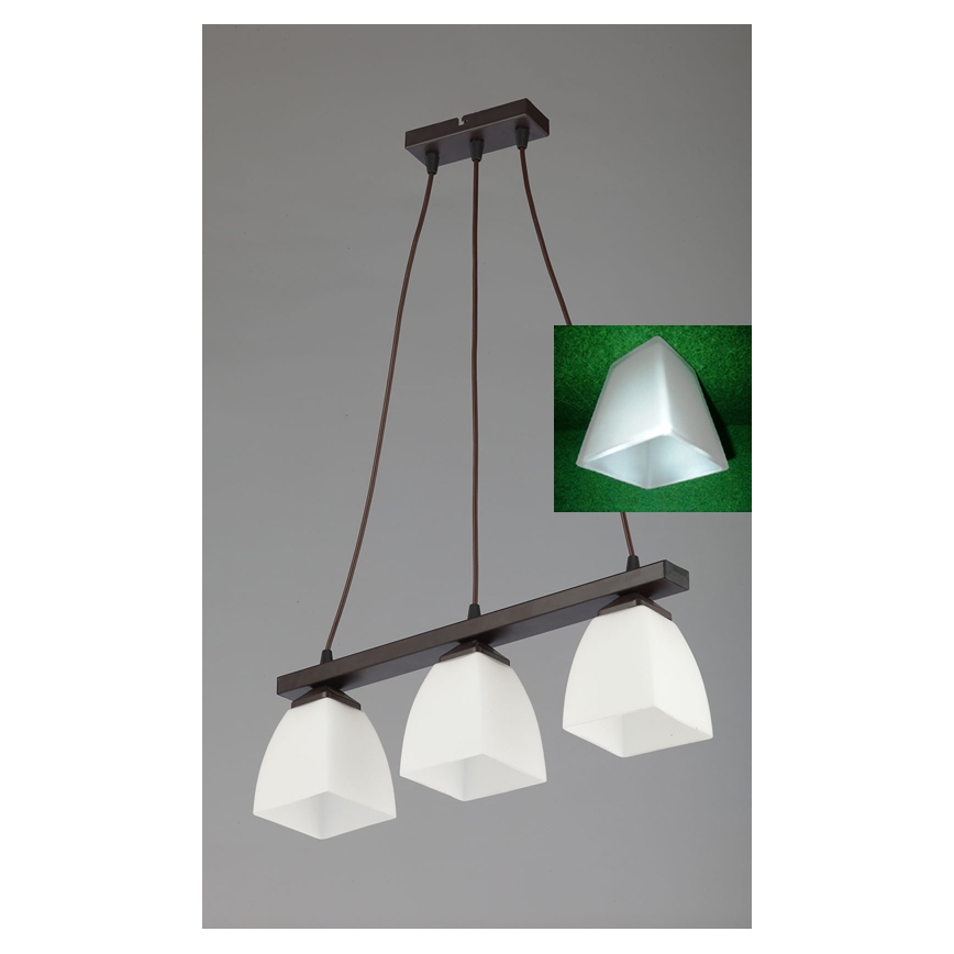 Jupiter 1111 - AB3 - Lampadario a sospensione ALBA 3xE27/60W/230V