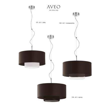 JUPITER 1119-AV1 - Lampada a sospensione AVEO 1xE27/60W/230V wenge