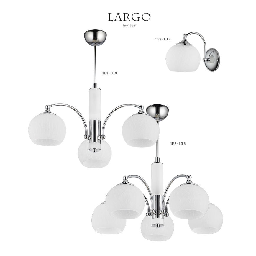 Jupiter 1131 - LO3 - Lampada a sospensione LARGO 3xE27/60W/230V