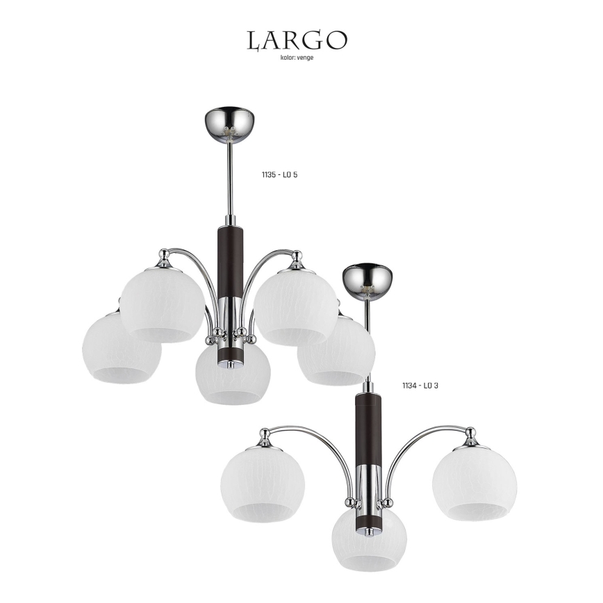 Jupiter 1134 - LO 3 - Lampada a sospensione LARGO 3xE27/60W/230V