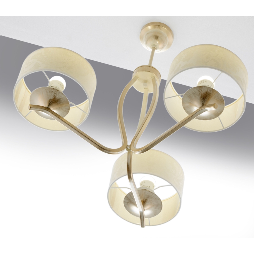 JUPITER 1274-KS3E - Lampadario su stelo KASZMIR 3xE27/60W
