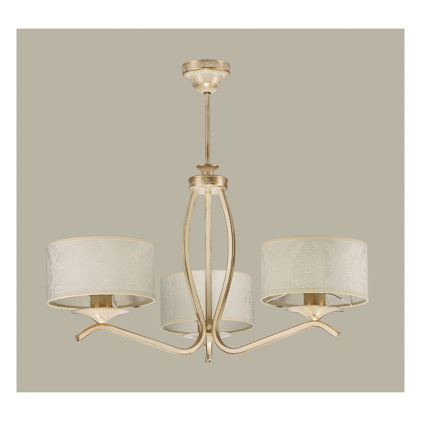 JUPITER 1274-KS3E - Lampadario su stelo KASZMIR 3xE27/60W