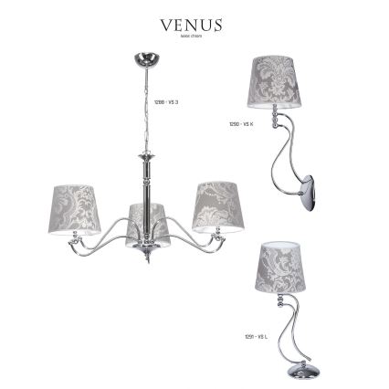JUPITER 1288-VS3 - Lampada a sospensione VENUS 3xE27/60W
