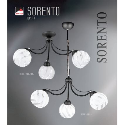 JUPITER 1316-SR3 - Lampada a sospensione SORENTO 3xE27/60W