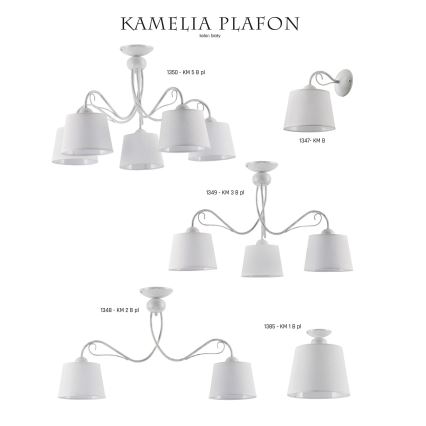 Jupiter 1349 - KM 3 PB - Lampada da soffitto KAMELIA 3xE27/60W/230V