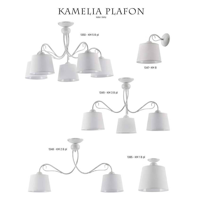 Jupiter 1349 - KM 3 PB - Lampada da soffitto KAMELIA 3xE27/60W/230V