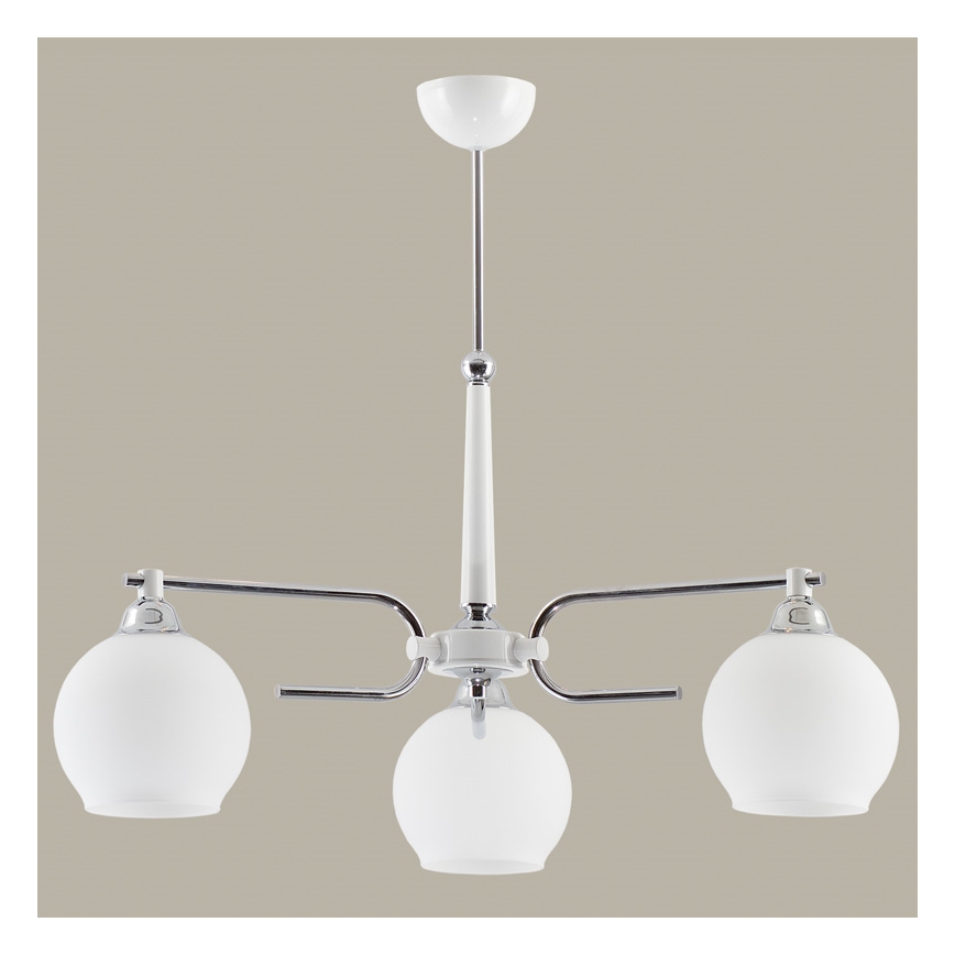 Jupiter 1398 - AX 3 B - Lampadario a sospensione con supporto rigido AXEL 3xE27/60W/230V