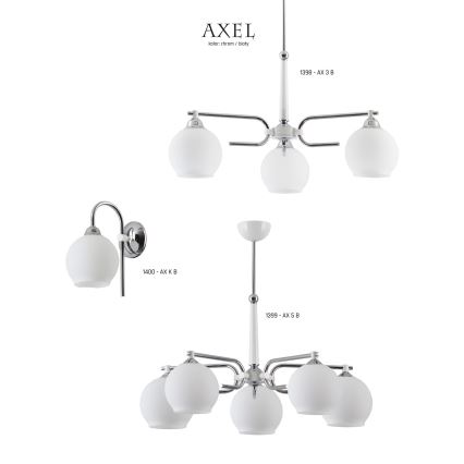 Jupiter 1399 - AX 5 B - Lampadario a sospensione con supporto rigido AXEL 5xE27/60W/230V