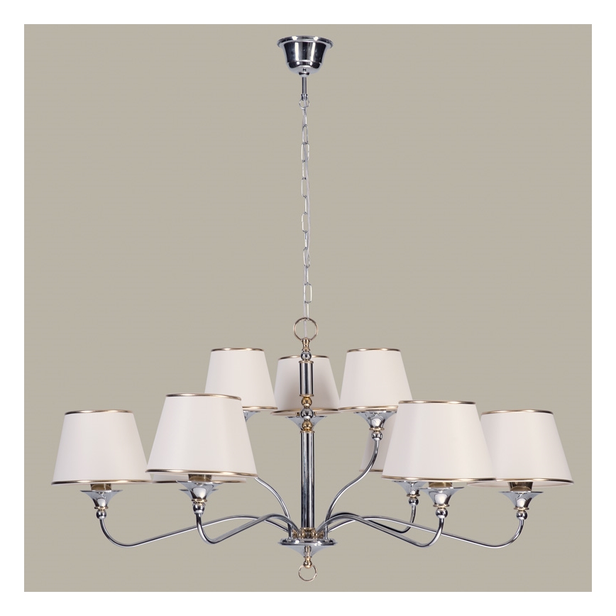 Jupiter 1410 - NESS NE 9 - Lampadario a sospensione con catena 9xE27/60W/230V