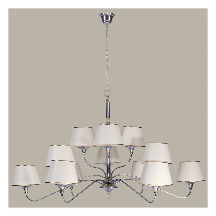 Jupiter 1411 - NESS NE 12 - Lampadario a sospensione con catena 12xE27/60W/230V