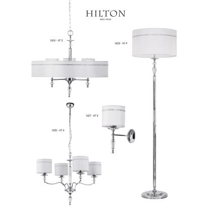 Jupiter 1425- Lampadario a sospensione con catena HILTON 4xE27/60W/230V