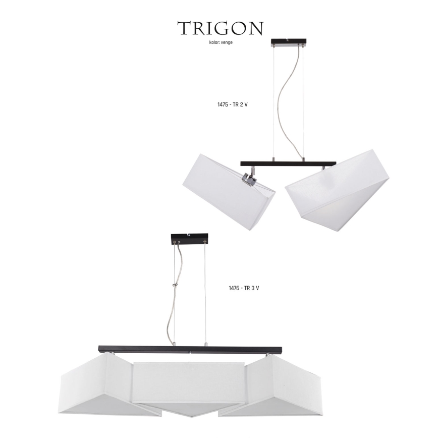Jupiter 1476 - Lampadario TRIGON 3xE27/60W/230V