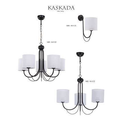 Jupiter 1482 - Lampadario a sospensione con catena KASKADA 3xE27/60W/230V