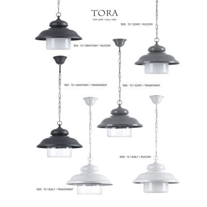 Jupiter 1505 - Lampadario a sospensione con catena TORA 1xE27/60W/230V