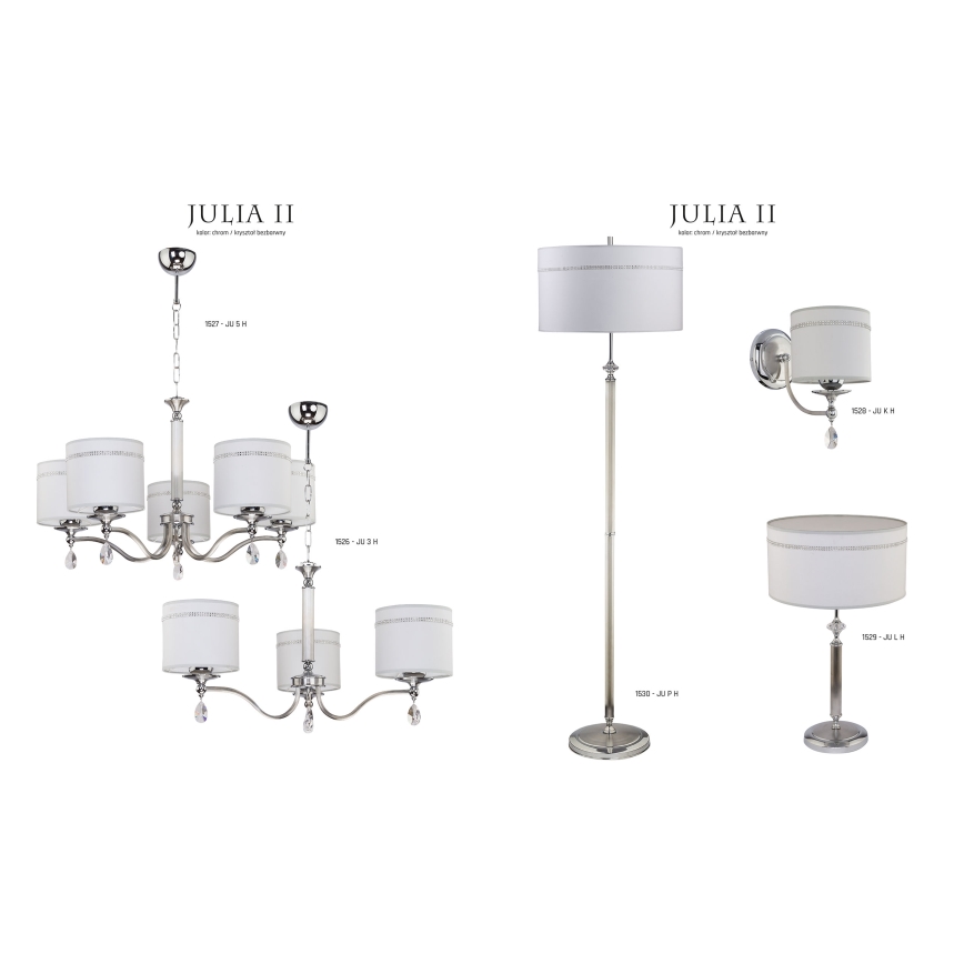 Jupiter 1527 - JU 5 H - Lampadario JULIA II 5xE27/60W