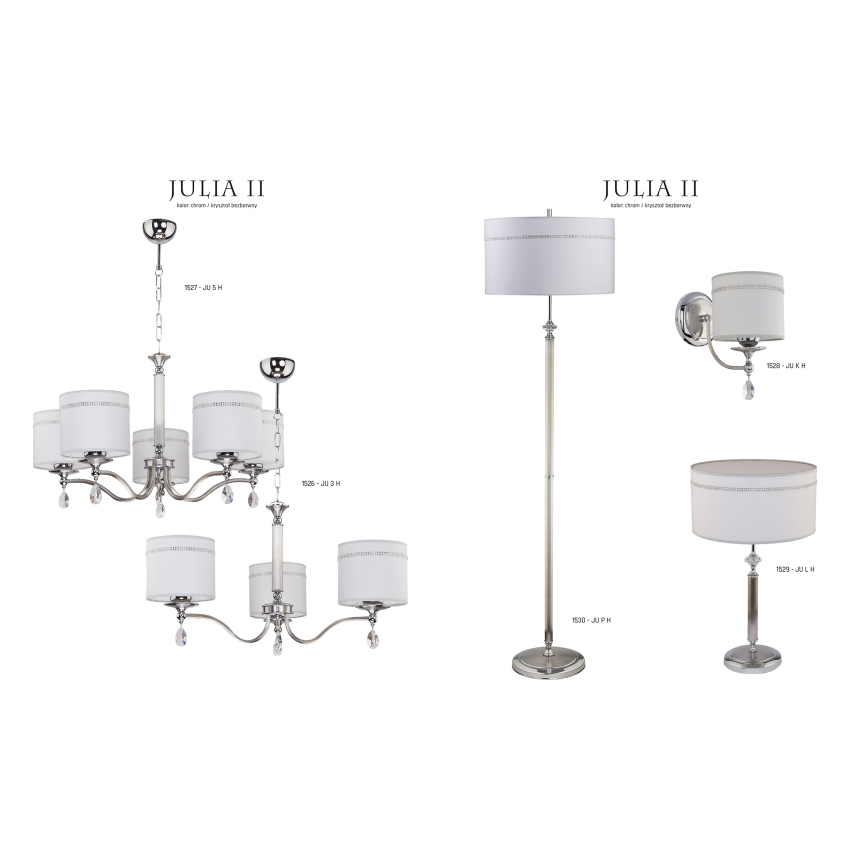 Jupiter 1530 - JU P H - Lampada da terra JULIA II E27/60W