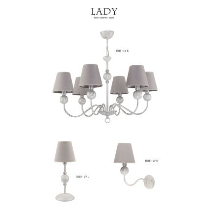 Jupiter 1587 - LY 6 BI - Lampadario LADY 6xE14/40W