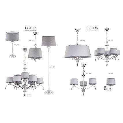 Jupiter 1604 - EG 5 CH - Lampadario di cristallo EGIDA 5xE27/60W